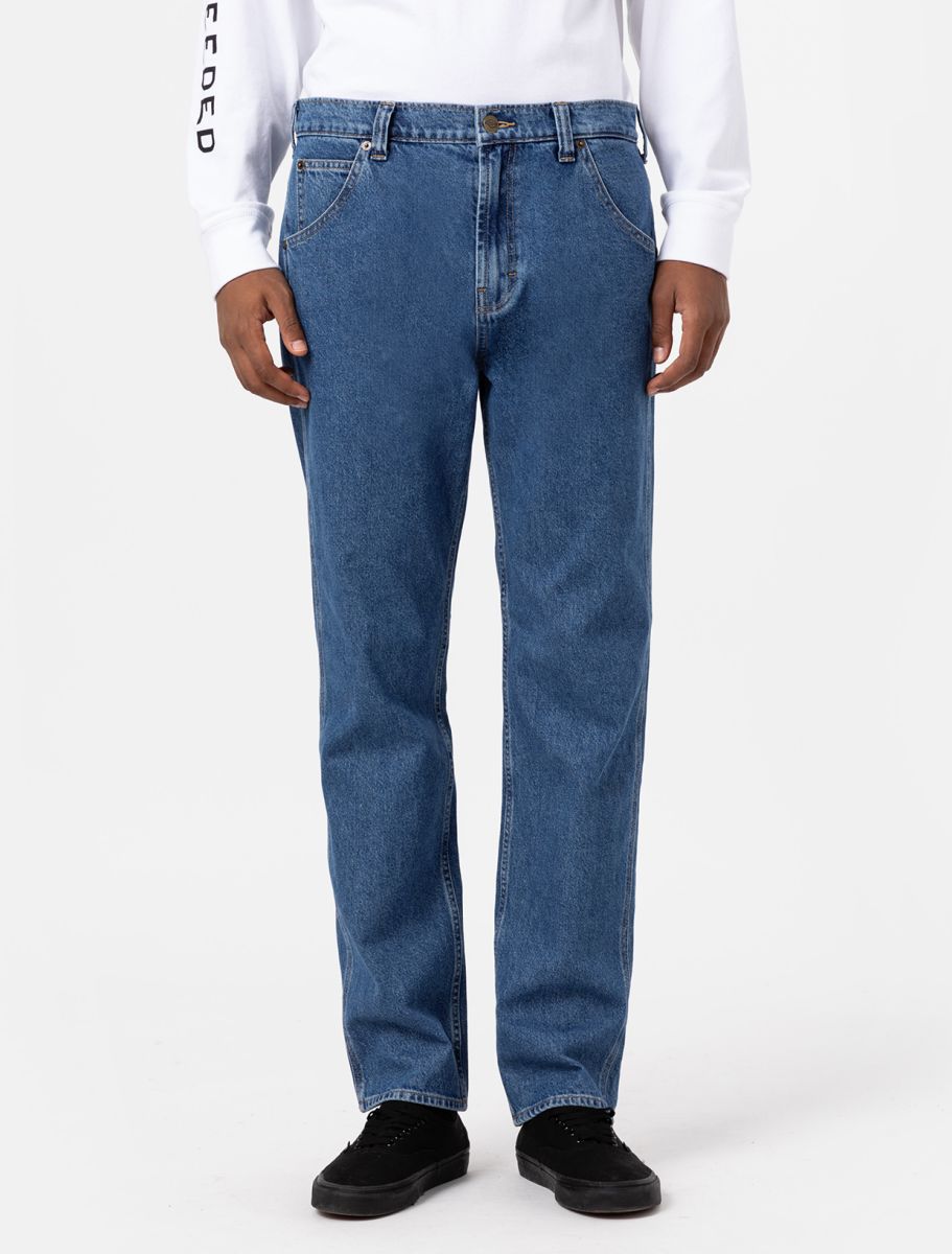 Dickies Houston Denim Trousers - Classic Blue - Kubanna