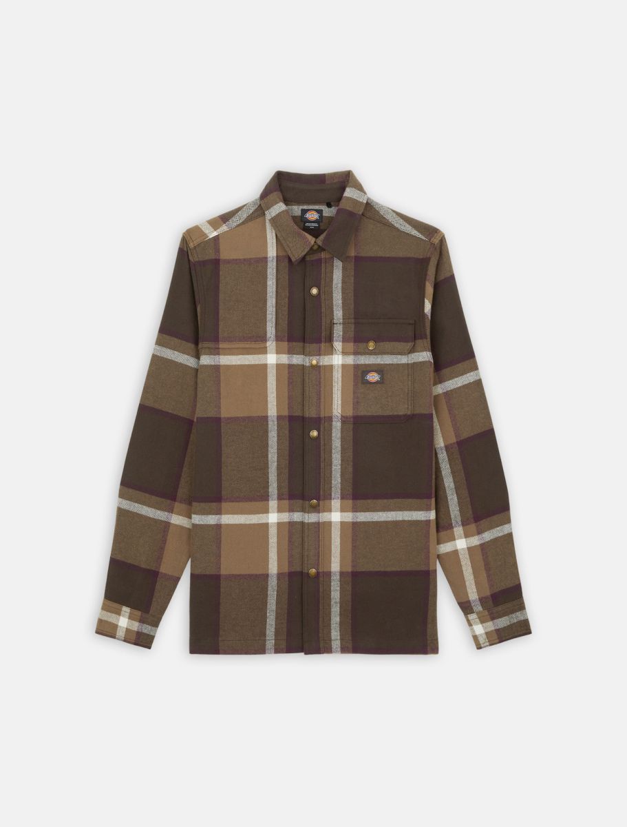 Dickies Nimmons L/S Shirt - Dark Brown