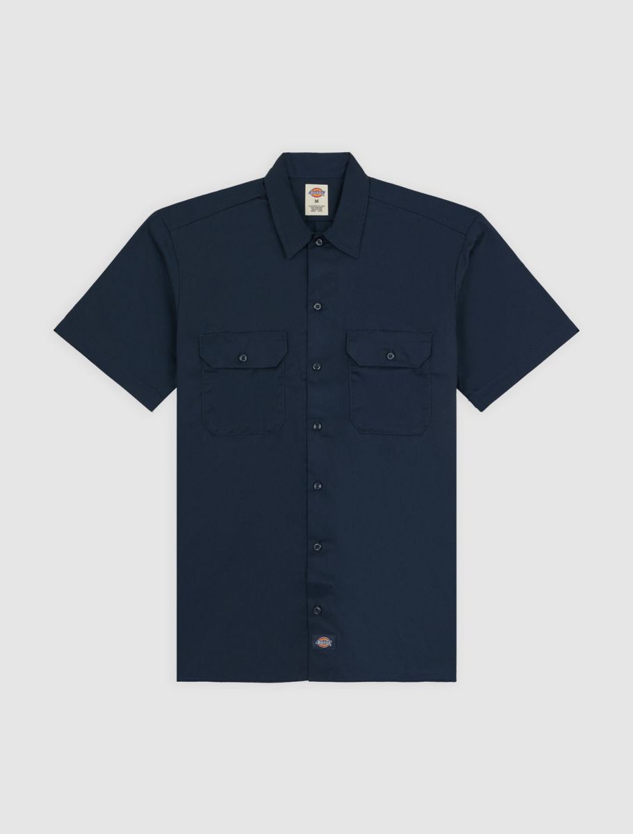 Dickies Short Sleeve Work Shirt - Dark Navy - Kubanna