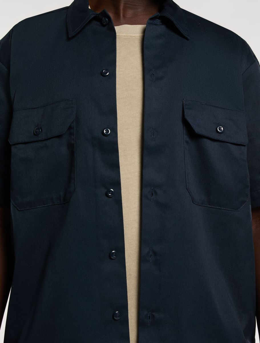 Dickies Short Sleeve Work Shirt - Dark Navy - Kubanna
