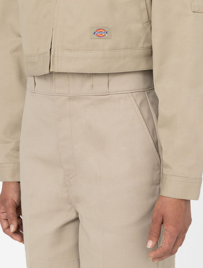 Dickies Cropped Gevoerde Eisenhower jas - Khaki