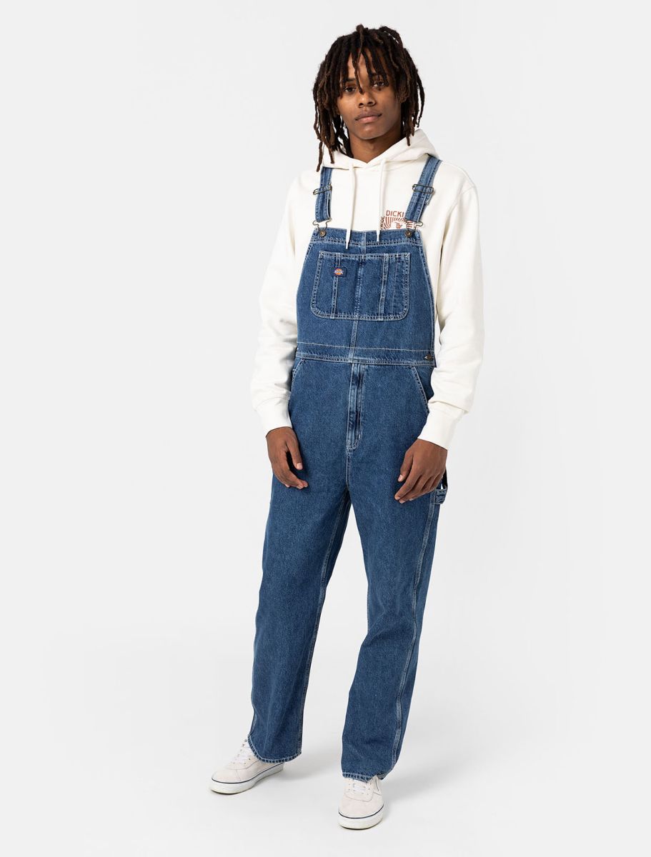 Dickies Denim Classic Bib - Classic Blue - Kubanna