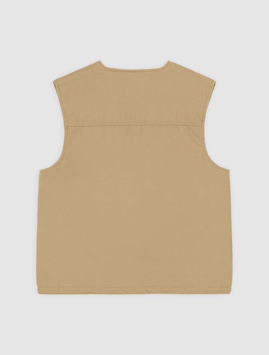 Dickies Duck Canvas Padded Gilet - Khaki - Kubanna