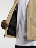 Dickies Duck Canvas Padded Gilet - Khaki - Kubanna