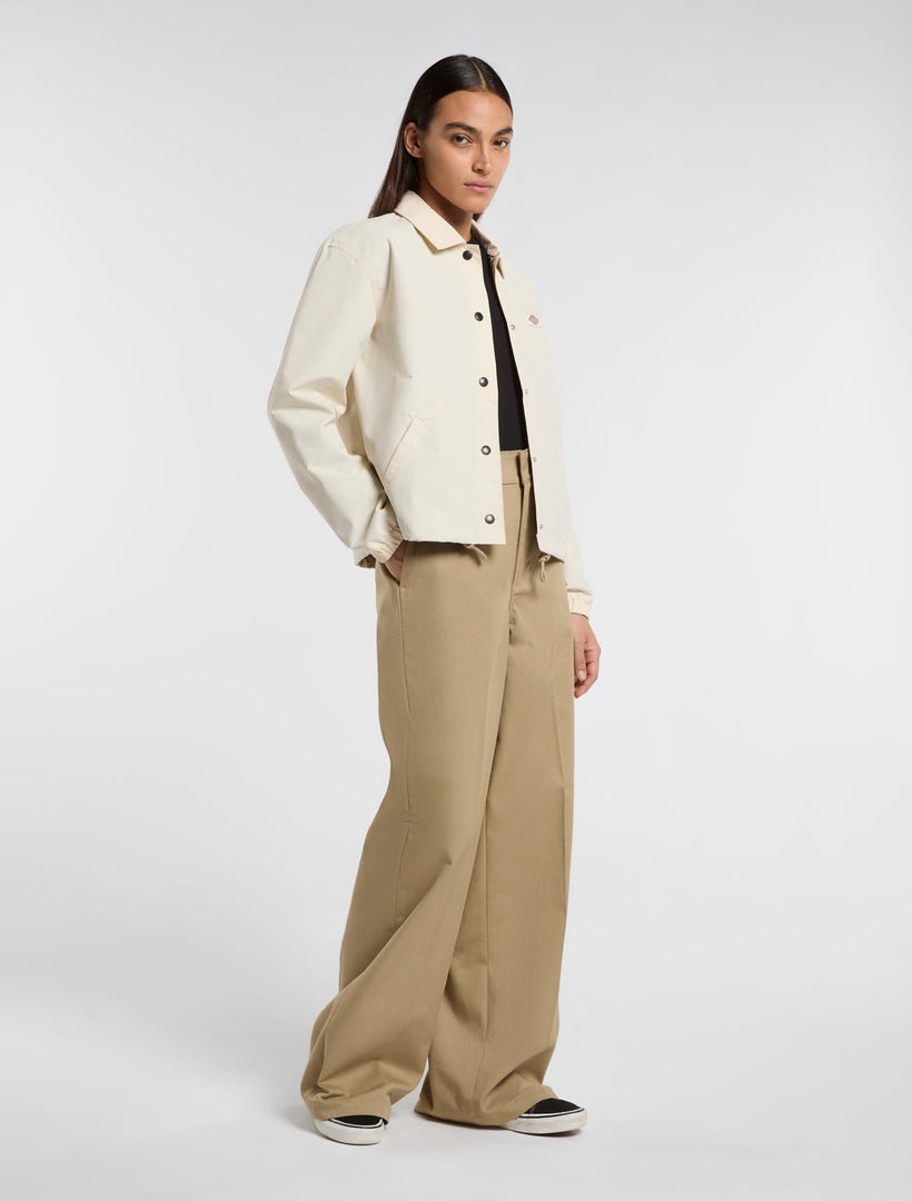 Dickies Wide Leg Work Trousers - Khaki - Kubanna