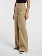 Dickies Wide Leg Work Trousers - Khaki - Kubanna