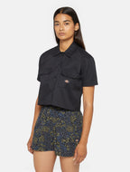 Dickies Cropped S/S Work Shirt - Black - Kubanna