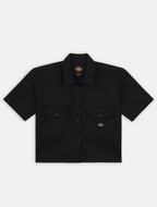 Dickies Cropped S/S Work Shirt - Black - Kubanna