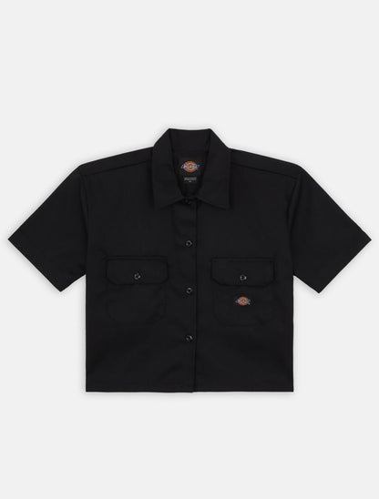 Dickies Cropped S/S Work Shirt - Black