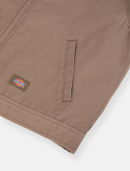 Dickies Lined Eisenhower Cropped Jacket - Brown