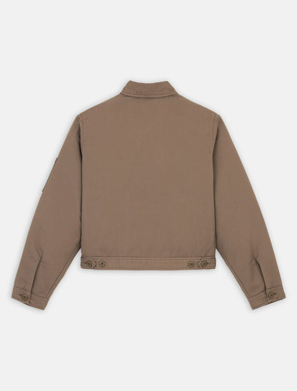 Dickies Lined Eisenhower Cropped Jacket - Brown