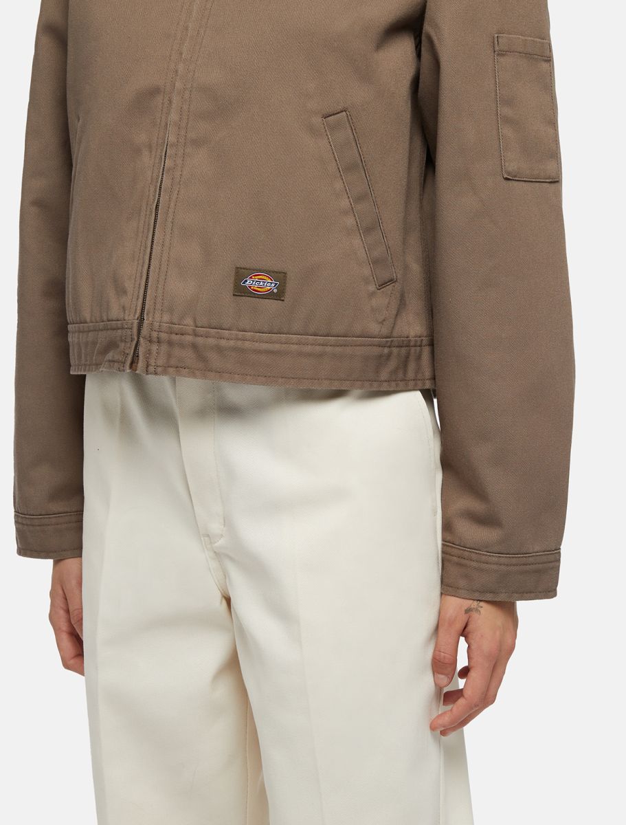 Dickies Lined Eisenhower Cropped Jacket - Brown