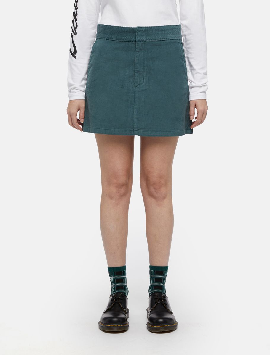 Dickies Corduroy Mini Skirt - Lincoln Green