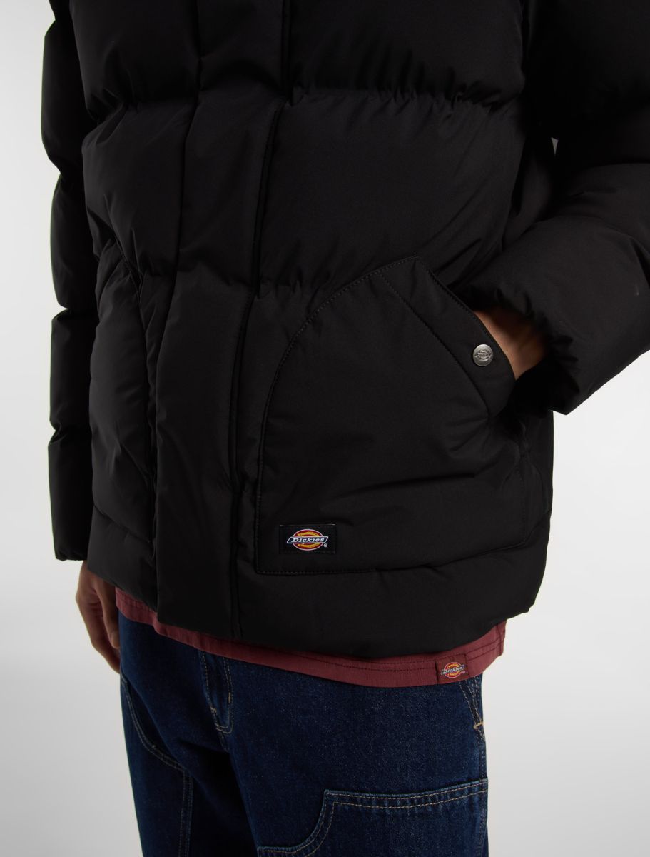 Dickies Eagleville Hooded Puffer Jacket - Black
