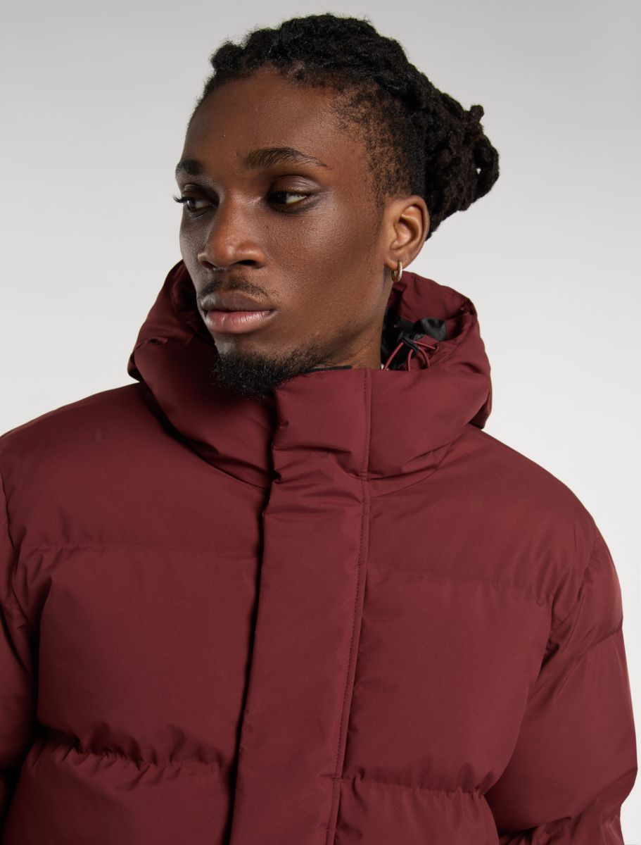Dickies Eagleville Hooded Puffer Jacket - Burgundy