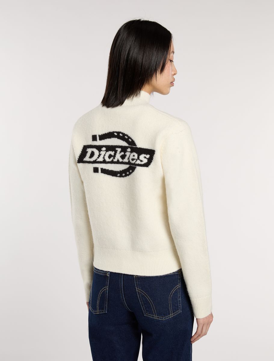 Dickies Ruston Quarter Zip Sweater - Beige