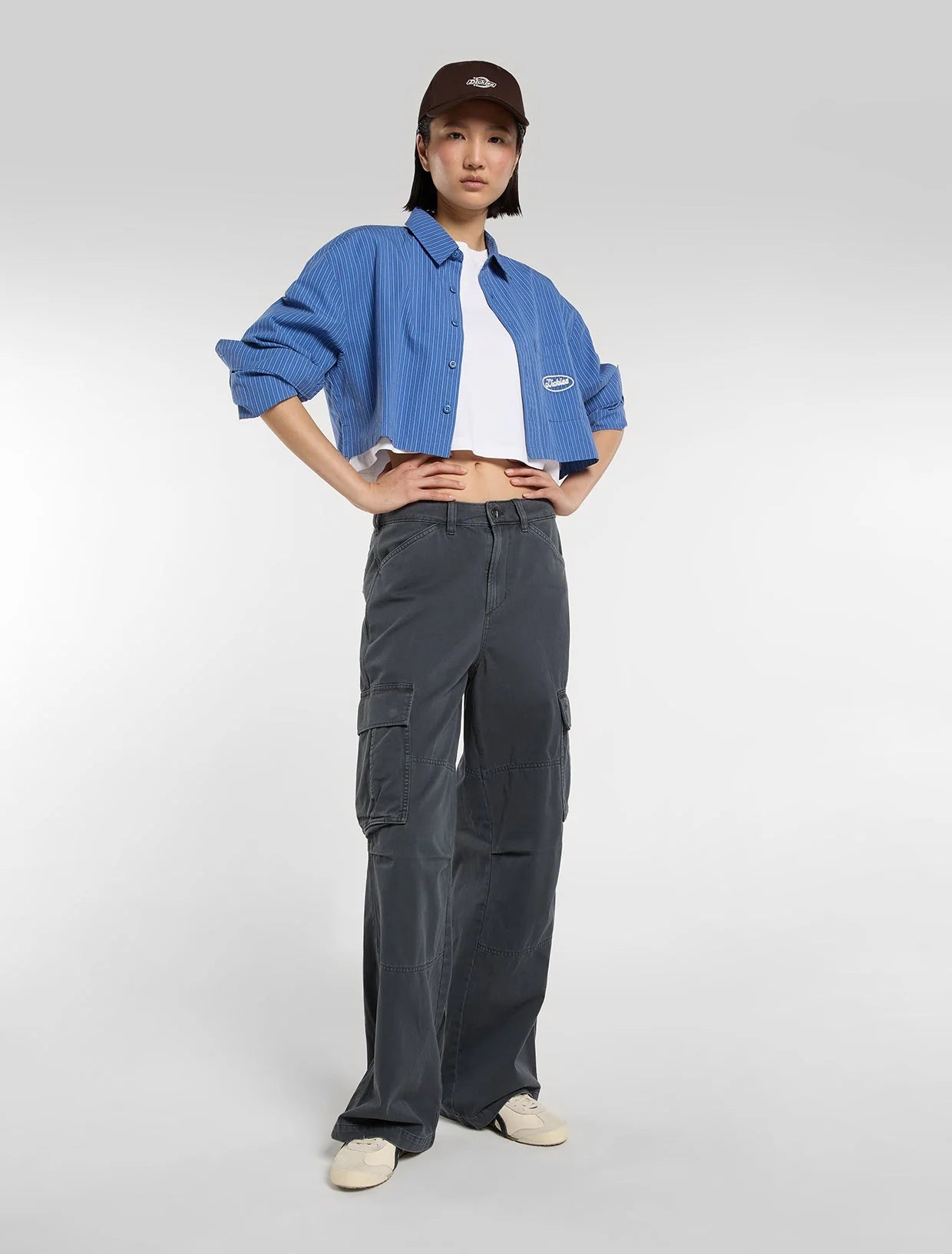Dickies | Shalimar Cropped Shirt - Dutch Blue