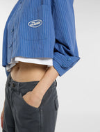 Dickies | Shalimar Cropped Shirt - Dutch Blue