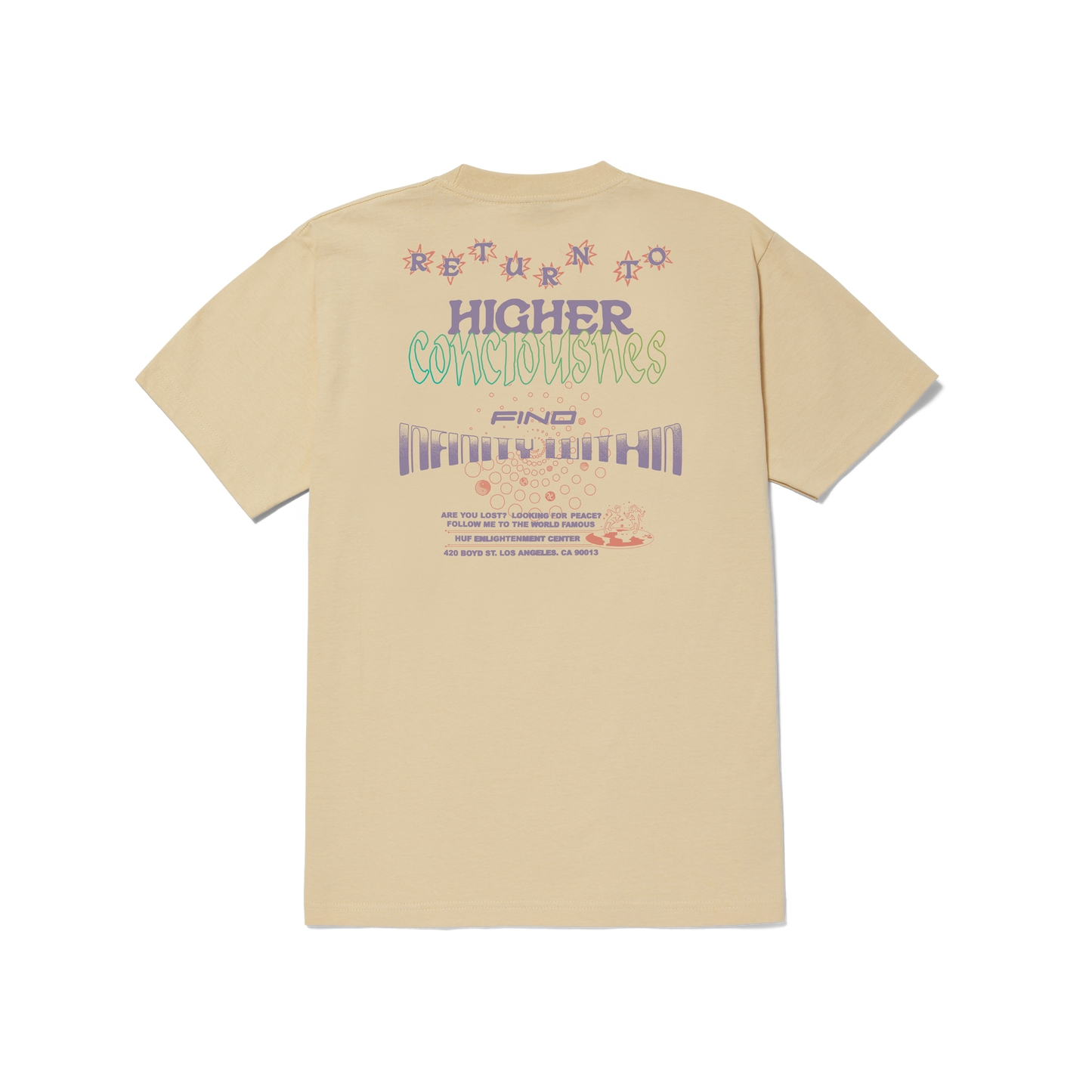 HUF Enlightenment Center S/S Tee - Wheat