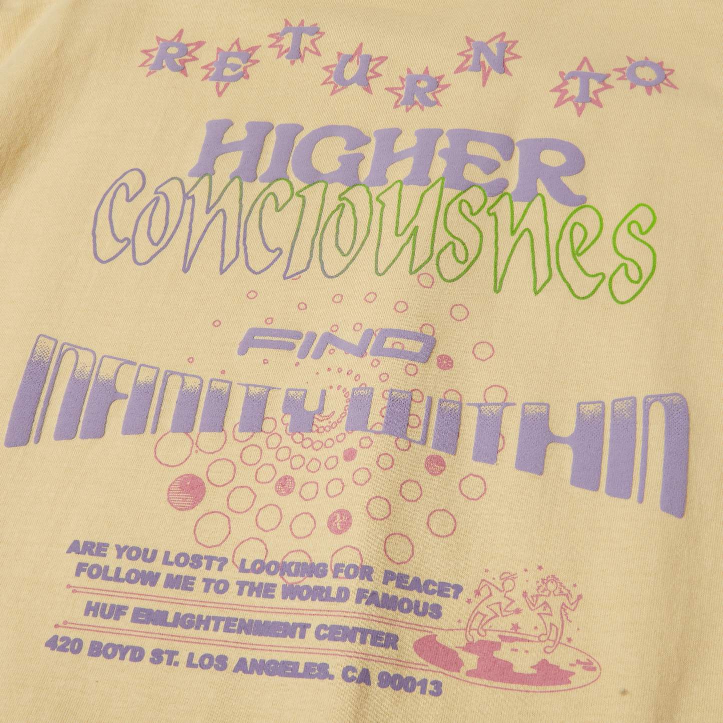 HUF Enlightenment Center S/S Tee - Wheat