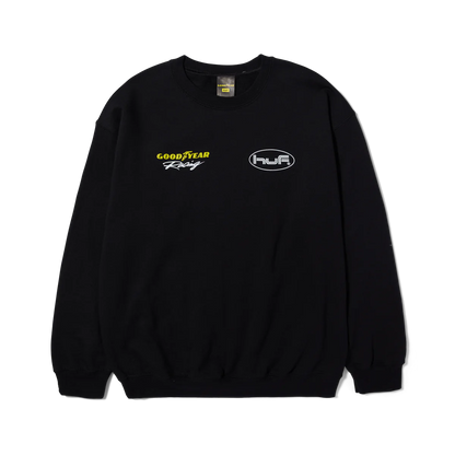 HUF X GOODYEAR F1 Crewneck - Black