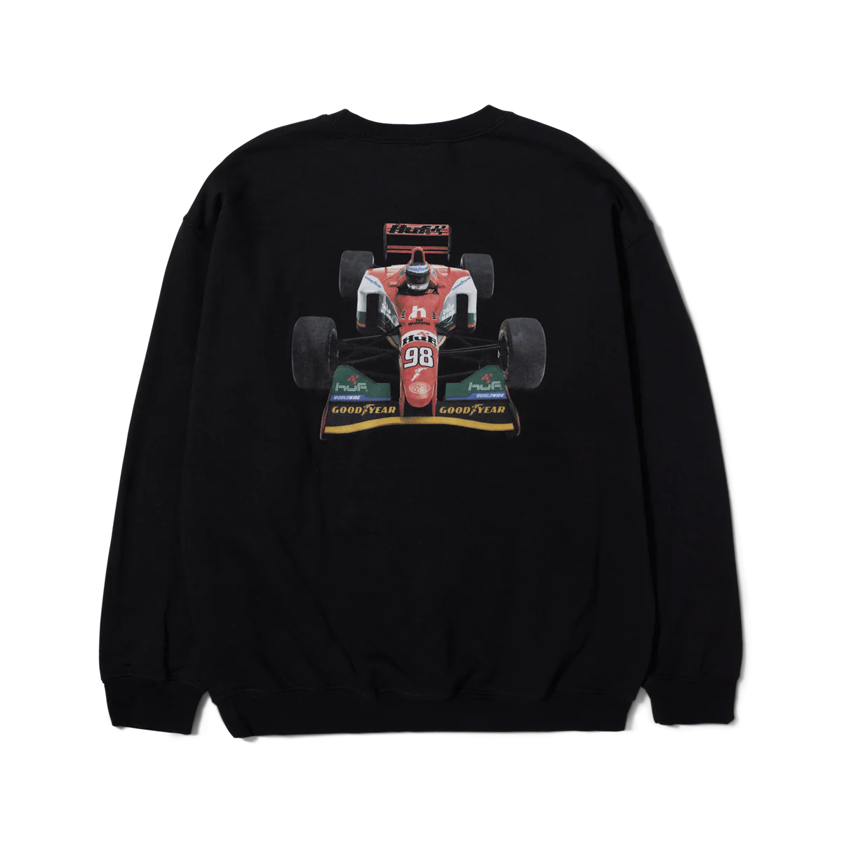 HUF X GOODYEAR F1 Crewneck - Black