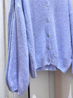 Soft Knit Button Cardigan – Light Blue