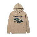 HUF X GOODYEAR Final Lap Hoodie - Sand - Kubanna