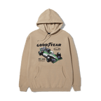 HUF X GOODYEAR Final Lap Hoodie - Sand - Kubanna