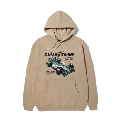 HUF X GOODYEAR Final Lap Hoodie - Sand