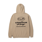 HUF X GOODYEAR Final Lap Hoodie - Sand - Kubanna