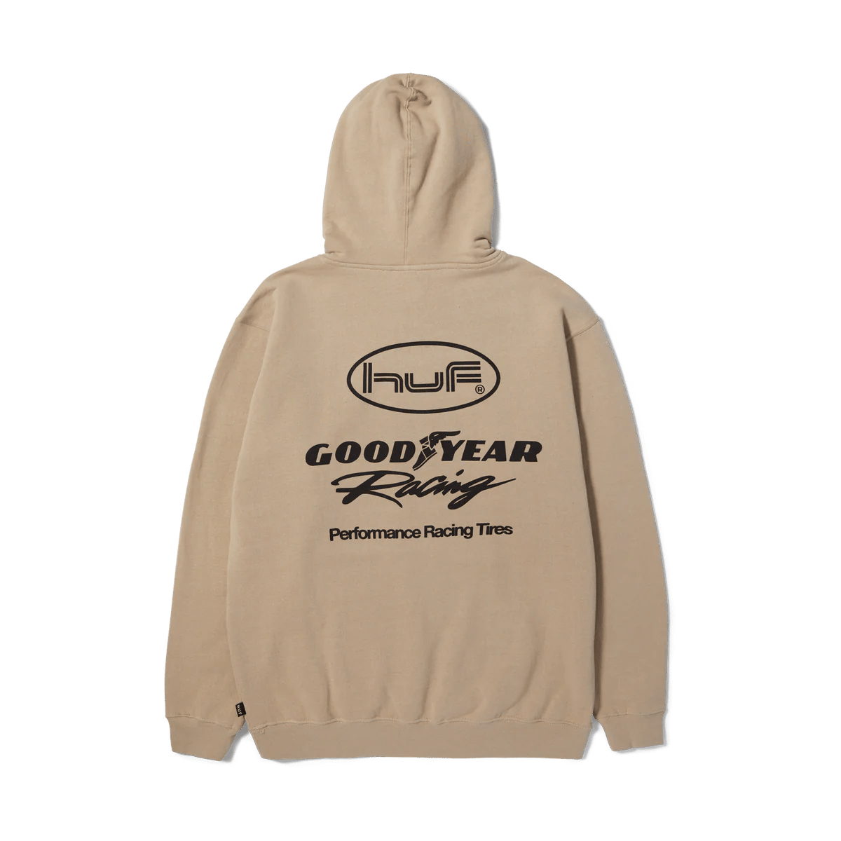 HUF X GOODYEAR Final Lap Hoodie - Sand - Kubanna