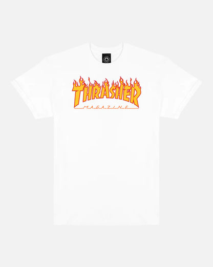 Thrasher Flame T-Shirt - White