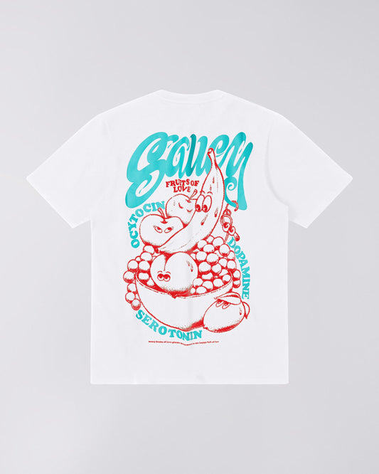 Edwin Fruits Of Love Tee - White