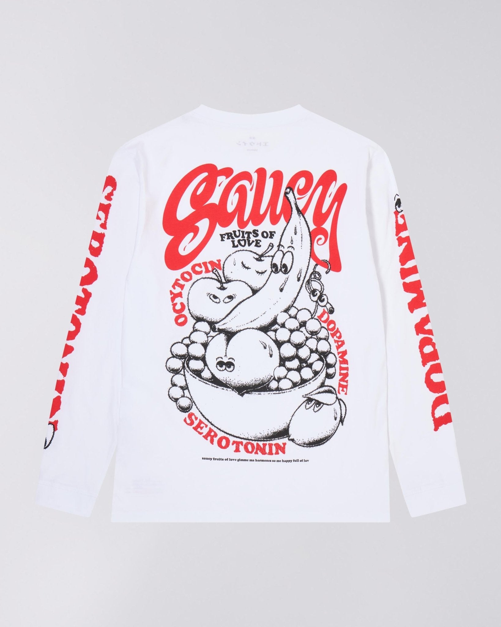 Edwin Fruits Of Love L/S Tee - White - Kubanna