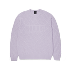 HUF GRID CREWNECK SWEATER - Dust Purple - Kubanna