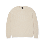 HUF GRID CREWNECK SWEATER - Natural - Kubanna