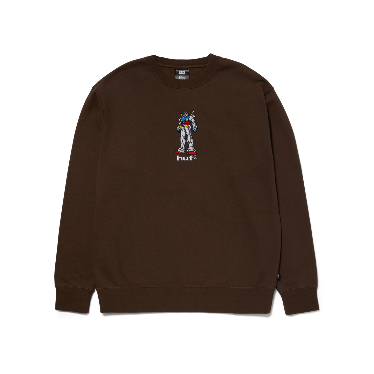 HUF x Mobile Suit Gundam - Gundam 79 Crewneck - Chocolate