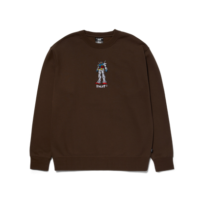 HUF x Mobile Suit Gundam - Gundam 79 Crewneck - Chocolate