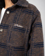 Prohibited | Back Again Flannel Overshirt - Brown/Blue