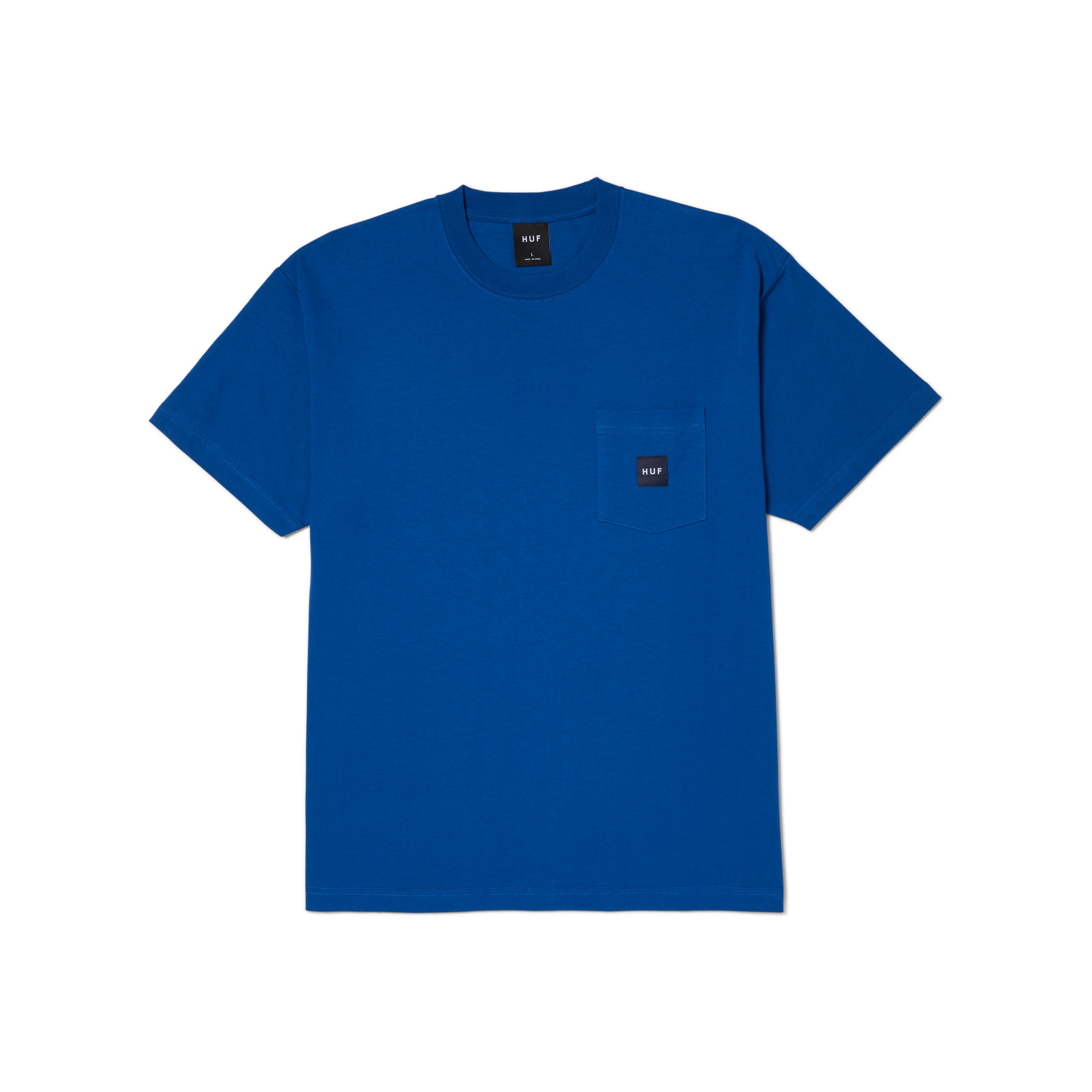HUF SET BOX LOGO S/S POCKET TEE - Cobalt Blue - Kubanna