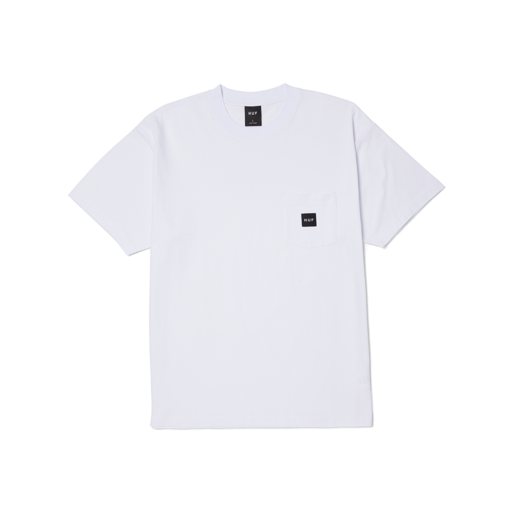HUF SET BOX LOGO S/S POCKET TEE - White - Kubanna