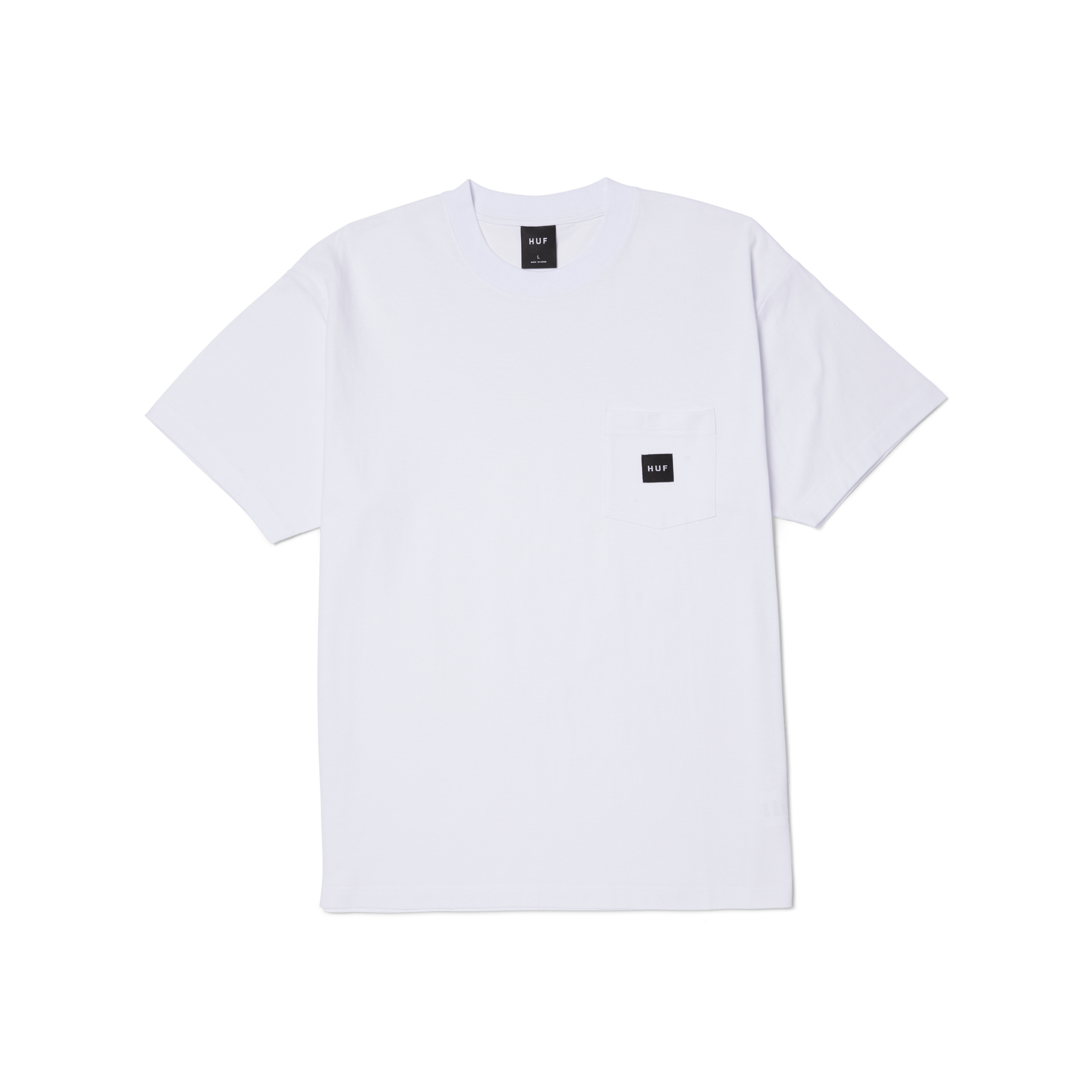 HUF SET BOX LOGO S/S POCKET TEE - White - Kubanna