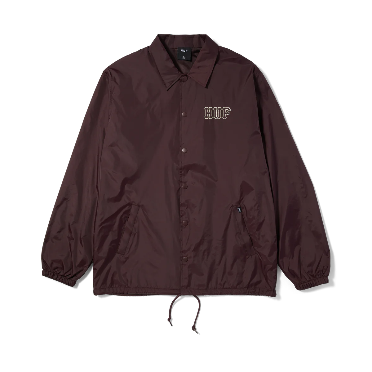 HUF SET H COACHES JACKET - EGGPLANT