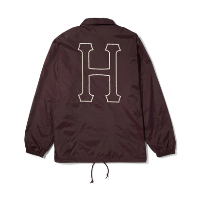 HUF SET H COACHES JACKET - EGGPLANT