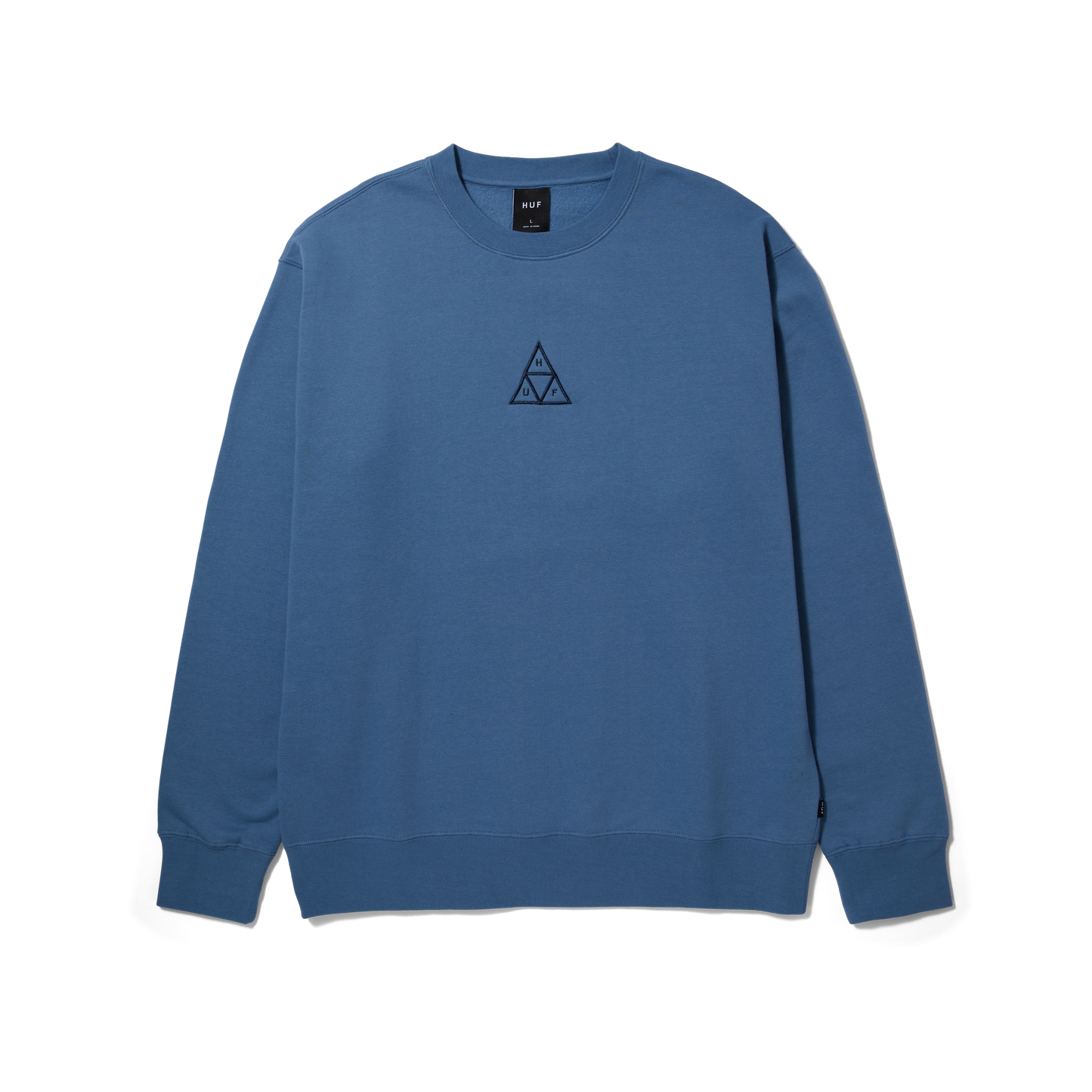 HUF Set Triple Triangle Crewneck - Slate Blue