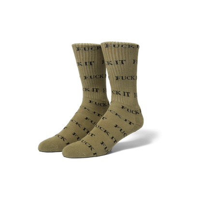 HUF VARIETY 3-PACK SOCK - olive/brown