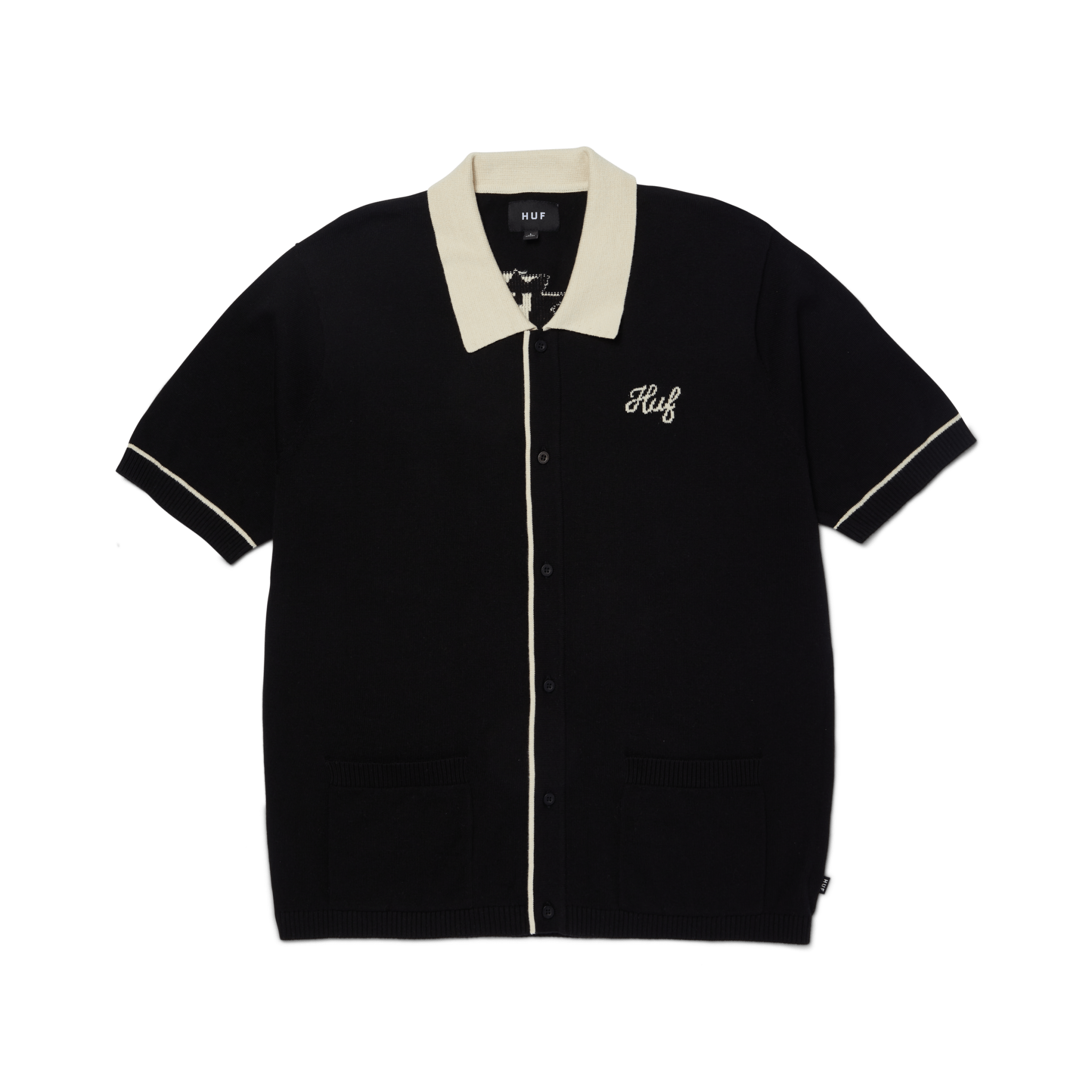 HUF ICARUS S/S KNIT TOP - Black - Kubanna