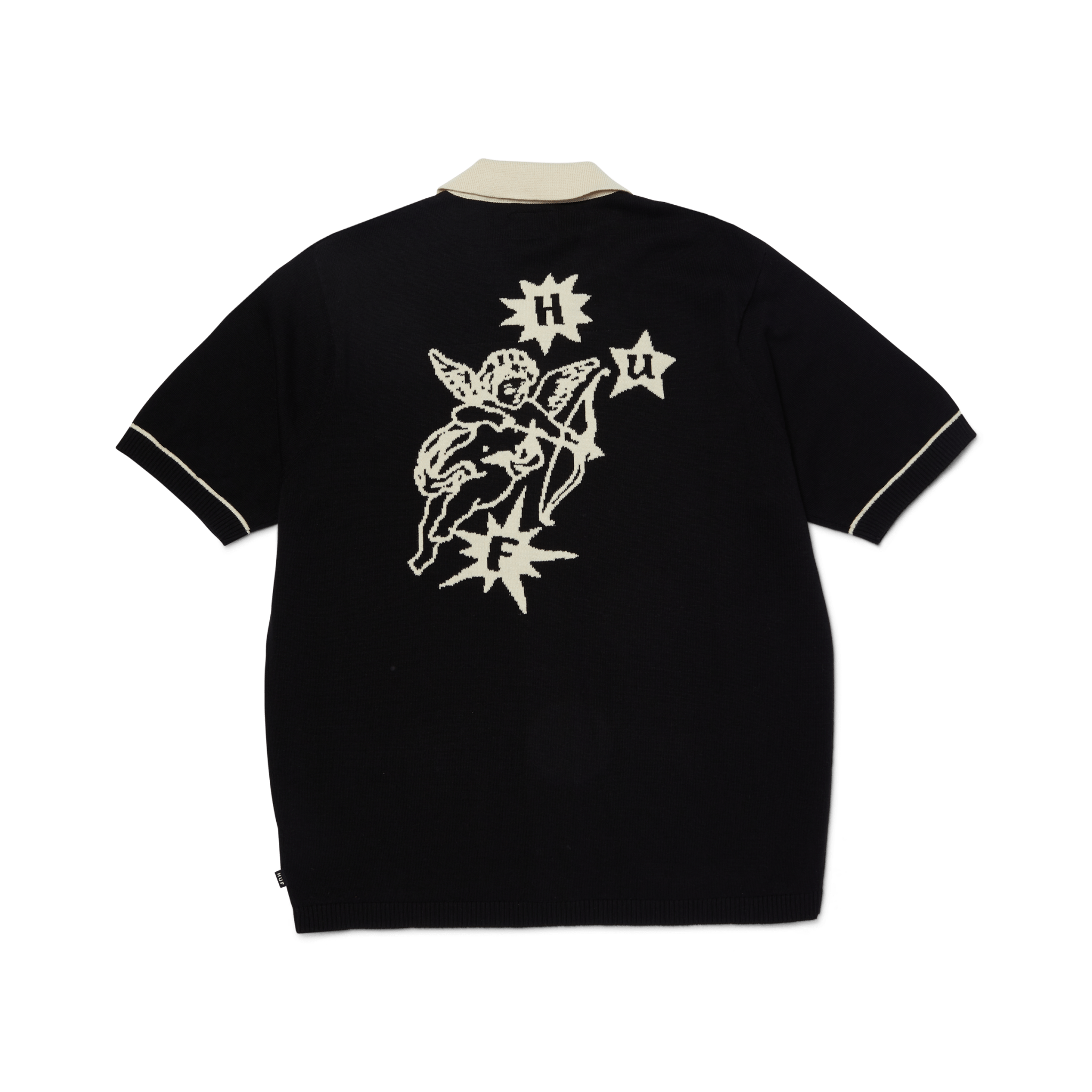 HUF ICARUS S/S KNIT TOP - Black - Kubanna