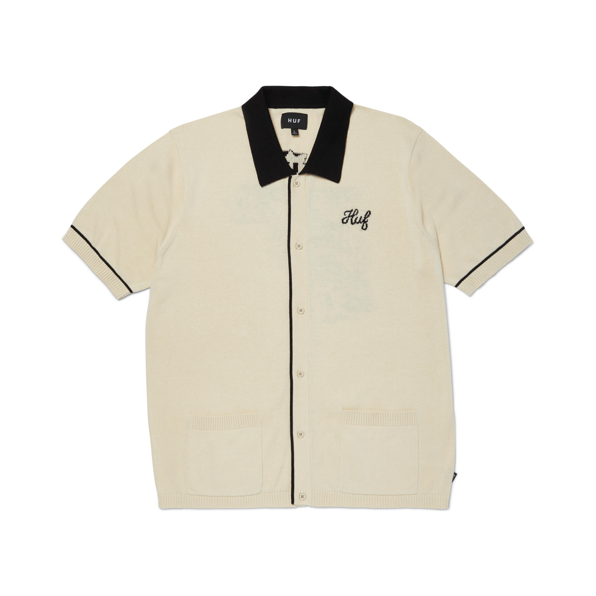 HUF ICARUS S/S KNIT TOP - Natural - Kubanna